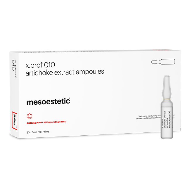 meso.prof x.prof 010 artichoke extract ampoules draining solution with artichoke extract